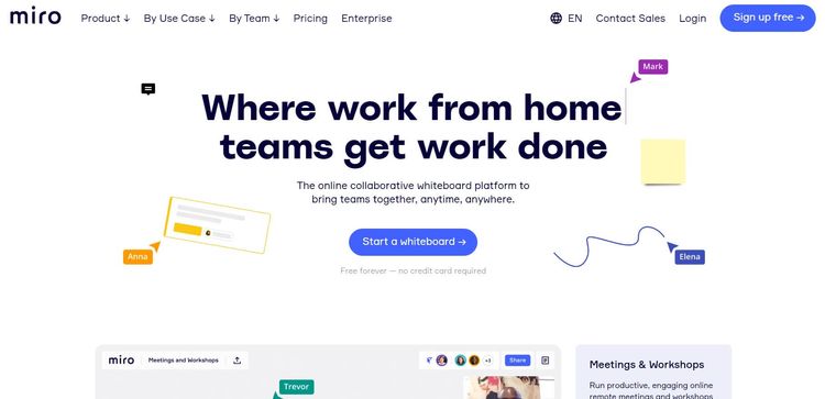 Miro — для визуализации всех процессов
